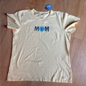 Life Is Good Mother’s Day Shirt #Mom #Celebrate #Flowers #Yellow Sz X